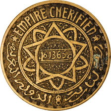 Moneta, Marocco, Mohammed V, 5 Francs, 1945/AH1365, Paris, BB, Alluminio-bronzo