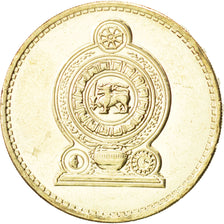SRI LANKA, 5 Rupees, 2002, KM #148.2, MS(63), Nickel-Brass, 23.5, 9.62