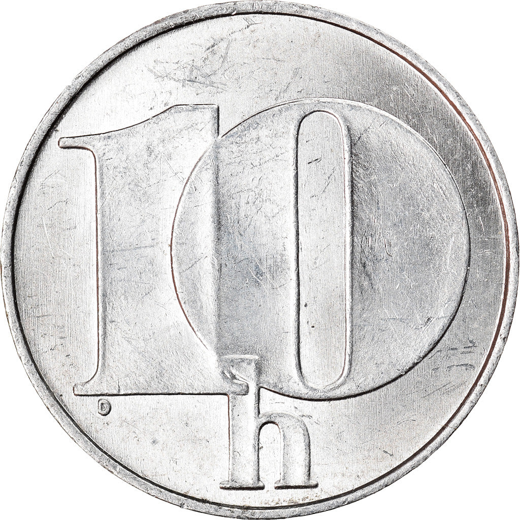 Moneta, Cecoslovacchia, 10 Haleru, 1992, SPL, Alluminio, KM:146