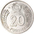 Coin, Hungary, 20 Forint, 1989, Budapest, MS(60-62), Copper-nickel, KM:630