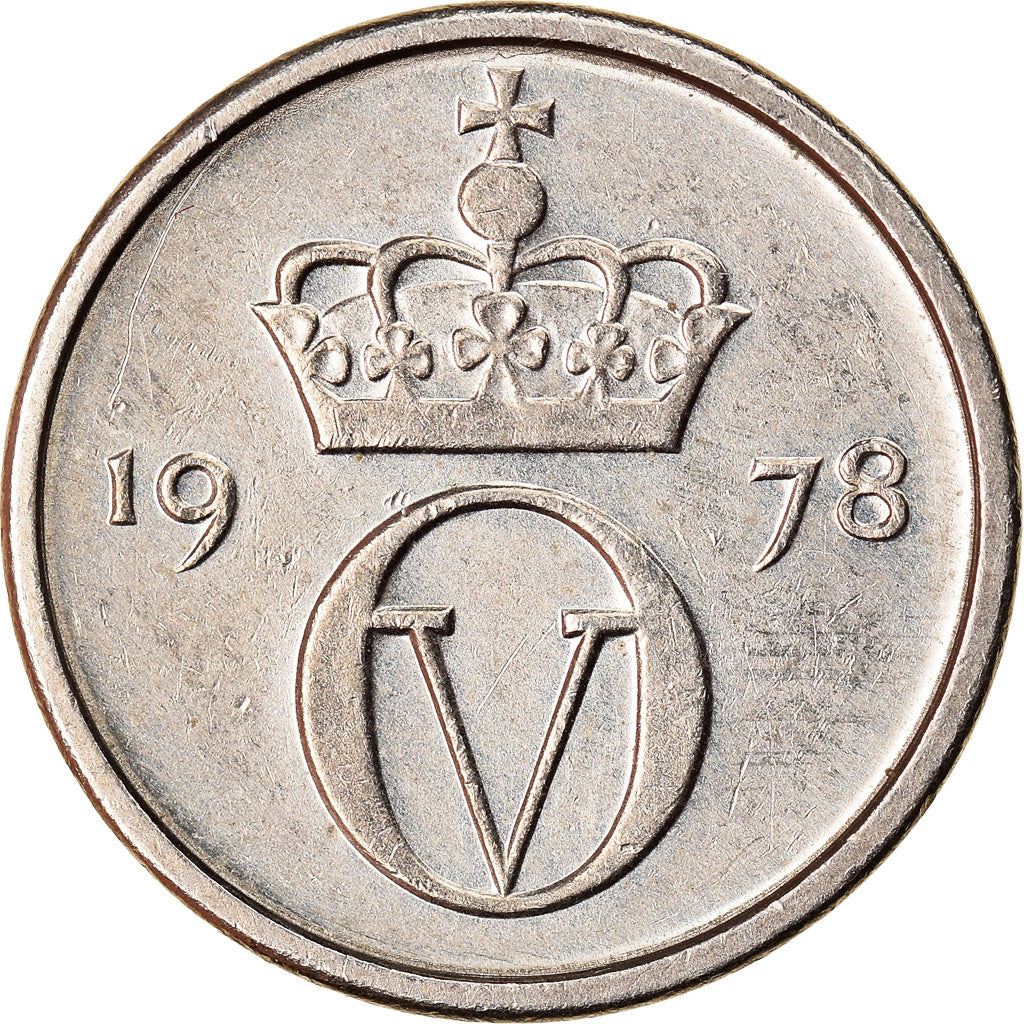 Moneda, Noruega, Olav V, 10 Öre, 1978, EBC, Cobre - níquel, KM:416