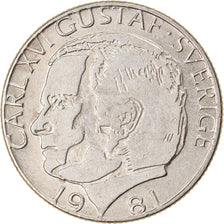 Munten, Zweden, Carl XVI Gustaf, Krona, 1981, PR, Copper-Nickel Clad Copper