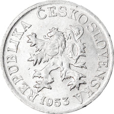 Monnaie, Tchécoslovaquie, 3 Halere, 1953, TTB+, Aluminium, KM:36