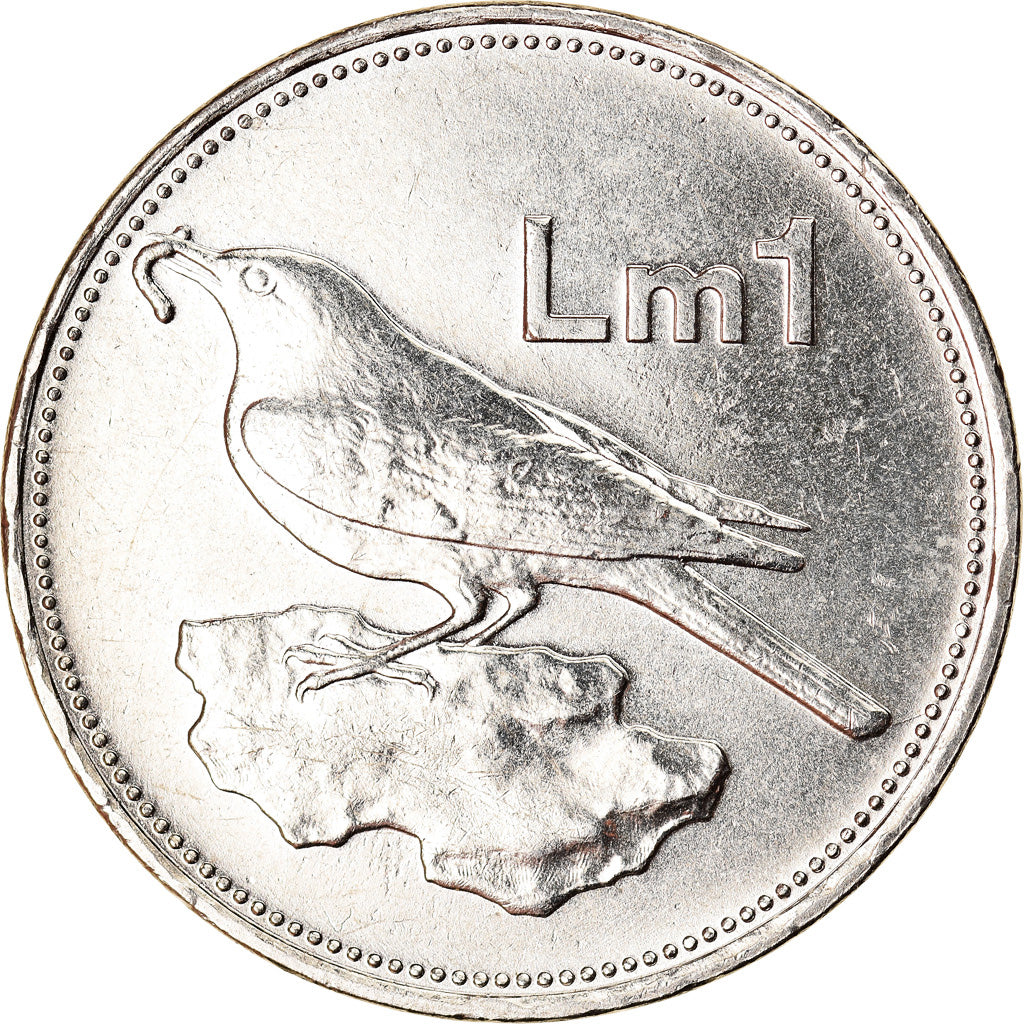 Münze, Malta, Lira, 1986, UNZ, Nickel, KM:82