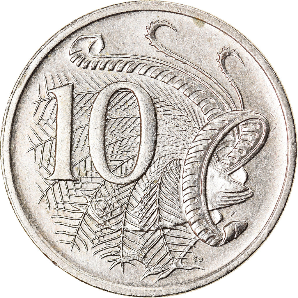 Münze, Australien, Elizabeth II, 10 Cents, 2000, VZ, Copper-nickel, KM:402
