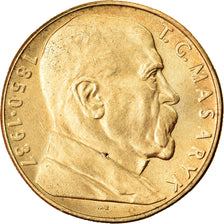 Moneta, Czechosłowacja, 10 Korun, 1990, AU(55-58), Nikiel-Brąz, KM:139.2
