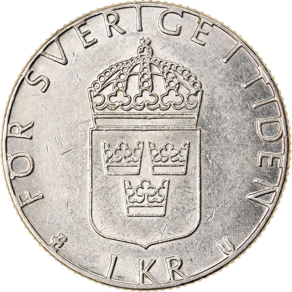 Coin, Sweden, Carl XVI Gustaf, Krona, 1983, AU(50-53), Copper-nickel, KM:852a