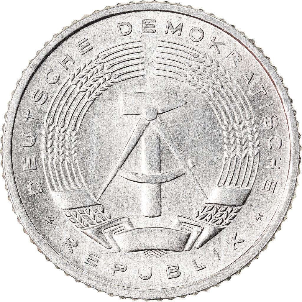 Moeda, ALEMANHA - REPÚBLICA DEMOCRÁTICA, 50 Pfennig, 1982, Berlin, AU(55-58)