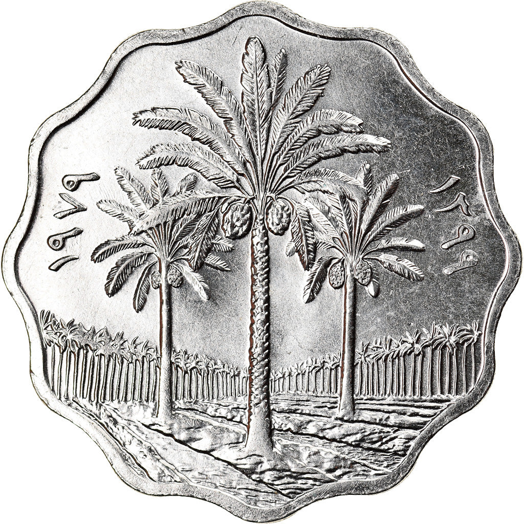 Monnaie, Iraq, 10 Fils, 1979, SPL, Stainless Steel, KM:126a