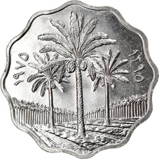 Monnaie, Iraq, 10 Fils, 1975, SPL, Stainless Steel, KM:126a