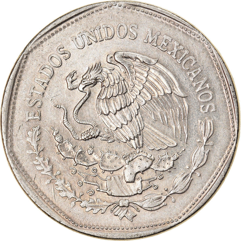 Moneda, México, 5 Pesos, 1980, Mexico City, MBC+, Cobre - níquel, KM:485