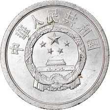 Monnaie, CHINA, PEOPLE'S REPUBLIC, 2 Fen, 1977, SPL, Aluminium, KM:2