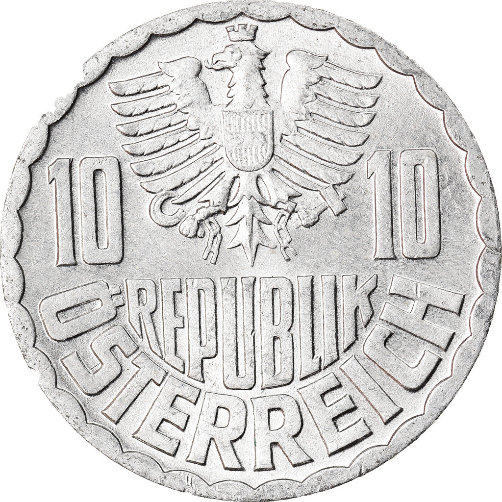 Munten, Oostenrijk, 10 Groschen, 1976, Vienna, PR+, Aluminium, KM:2878