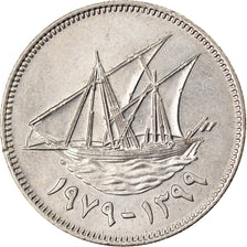 Moneta, Kuwejt, Jabir Ibn Ahmad, 50 Fils, 1979/AH1399, MS(60-62), Miedź-Nikiel