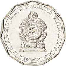SRI LANKA, 10 Rupees, 2009, British Royal Mint, KM #181, MS(63), Nickel Plated..