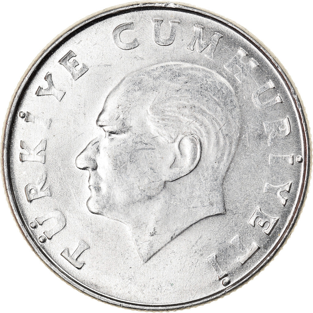 Munten, Turkije, 25 Lira, 1986, PR+, Aluminium, KM:975