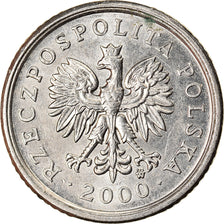 Coin, Poland, 10 Groszy, 2000, Warsaw, MS(60-62), Copper-nickel, KM:279