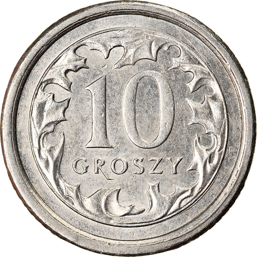 Monnaie, Pologne, 10 Groszy, 2000, Warsaw, SUP+, Copper-nickel, KM:279
