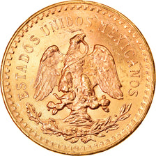 Moeda, México, 50 Pesos, 1947, Mexico City, MS(63), Dourado, KM:481
