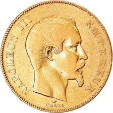 Munten, Frankrijk, Napoleon III, 50 Francs, 1856, Paris, FR+, Goud, KM:785.1