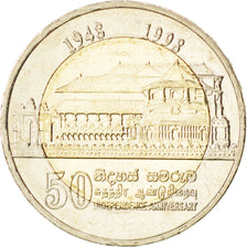 SRI LANKA, 10 Rupees, 1998, British Royal Mint, KM #158, MS(63), Bi-Metallic,...