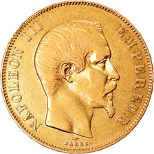 Monnaie, France, Napoleon III, 50 Francs, 1858, Paris, TB+, Or, Gadoury:1111