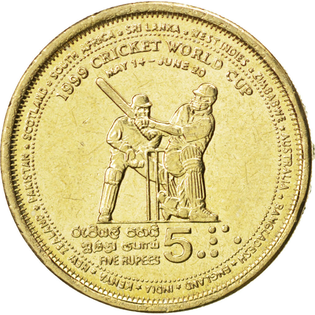 SRI LANKA, 5 Rupees, 1999, KM #161, MS(63), Aluminum-Bronze, 9.47