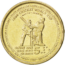 SRI LANKA, 5 Rupees, 1999, KM #161, MS(63), Aluminum-Bronze, 9.47