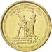 SRI LANKA, 5 Rupees, 1999, KM #161, MS(63), Aluminum-Bronze, 9.47