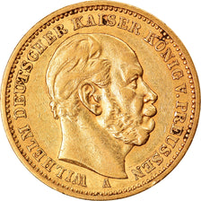 Coin, German States, PRUSSIA, Wilhelm I, 20 Mark, 1883, Berlin, EF(40-45), Gold
