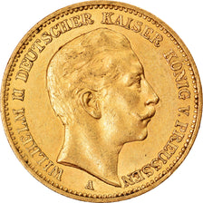 Moneda, Estados alemanes, PRUSSIA, Wilhelm II, 20 Mark, 1894, Berlin, MBC+, Oro