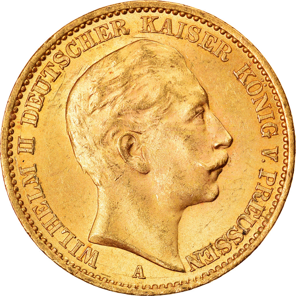 Coin, German States, PRUSSIA, Wilhelm II, 20 Mark, 1911, Berlin, MS(60-62)