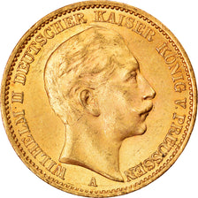 Coin, German States, PRUSSIA, Wilhelm II, 20 Mark, 1911, Berlin, MS(60-62)