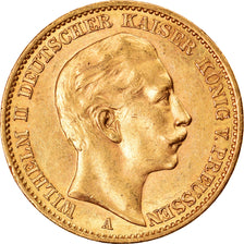 Coin, German States, PRUSSIA, Wilhelm II, 20 Mark, 1912, Berlin, AU(55-58)