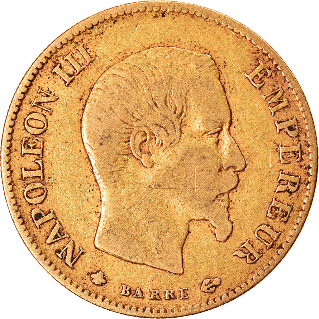 Coin, France, Napoleon III, 10 Francs, 1859, Strasbourg, VF(30-35), Gold