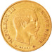 Moneda, Francia, Napoleon III, 10 Francs, 1860, Paris, BC+, Oro, KM:784.3