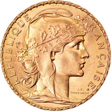 Monnaie, France, Marianne, 20 Francs, 1912, Paris, SPL, Or, Gadoury:1064a