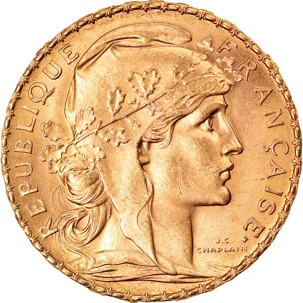 Münze, Frankreich, Marianne, 20 Francs, 1913, Paris, UNZ, Gold, KM:857