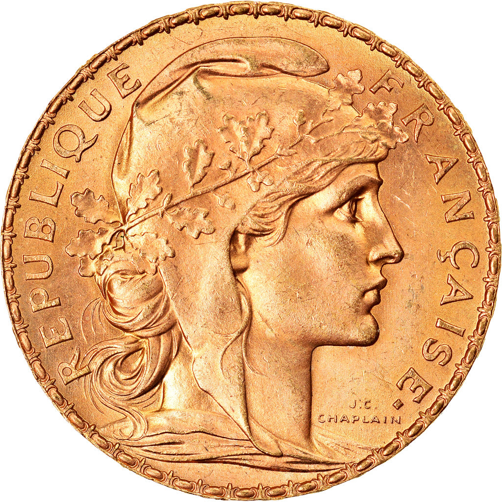 Coin, France, Marianne, 20 Francs, 1913, Paris, MS(63), Gold, KM:857