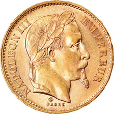 Monnaie, France, Napoleon III, 20 Francs, 1868, Paris, TTB+, Or, Gadoury:1062
