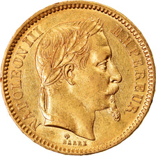 Münze, Frankreich, Napoleon III, 20 Francs, 1862, Strasbourg, SS, Gold