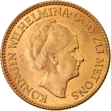 Moneta, Paesi Bassi, Wilhelmina I, 10 Gulden, 1926, SPL, Oro, KM:162