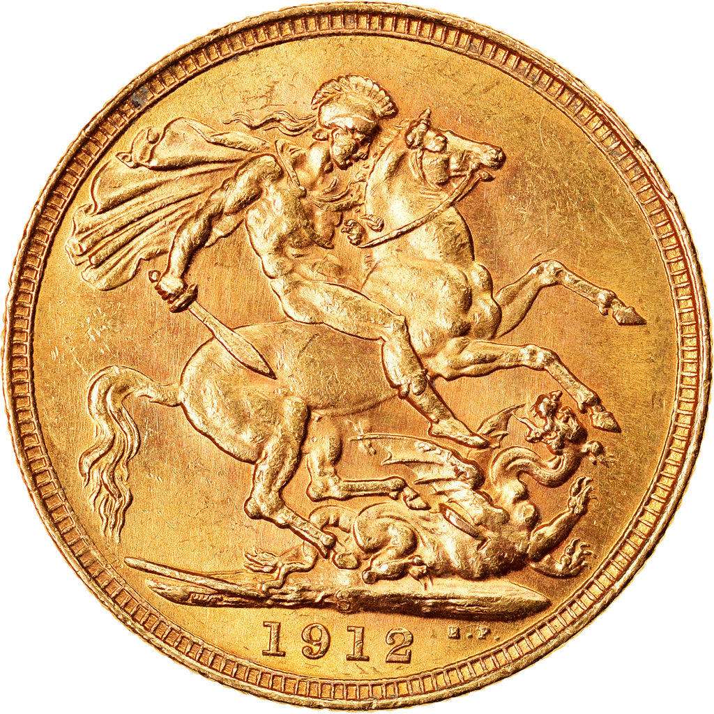 Monnaie, Australie, George V, Sovereign, 1912, Sydney, SUP+, Or, KM:29