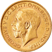 Moneta, Sudafrica, George V, Sovereign, 1928, Pretoria, BB+, Oro, KM:21