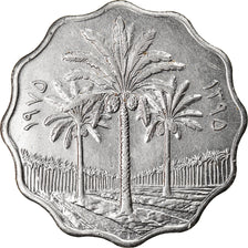 Munten, Irak, 10 Fils, 1975/AH1395, PR, Stainless Steel, KM:126a