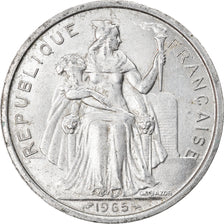 Münze, French Polynesia, 5 Francs, 1965, SS+, Aluminium, KM:4