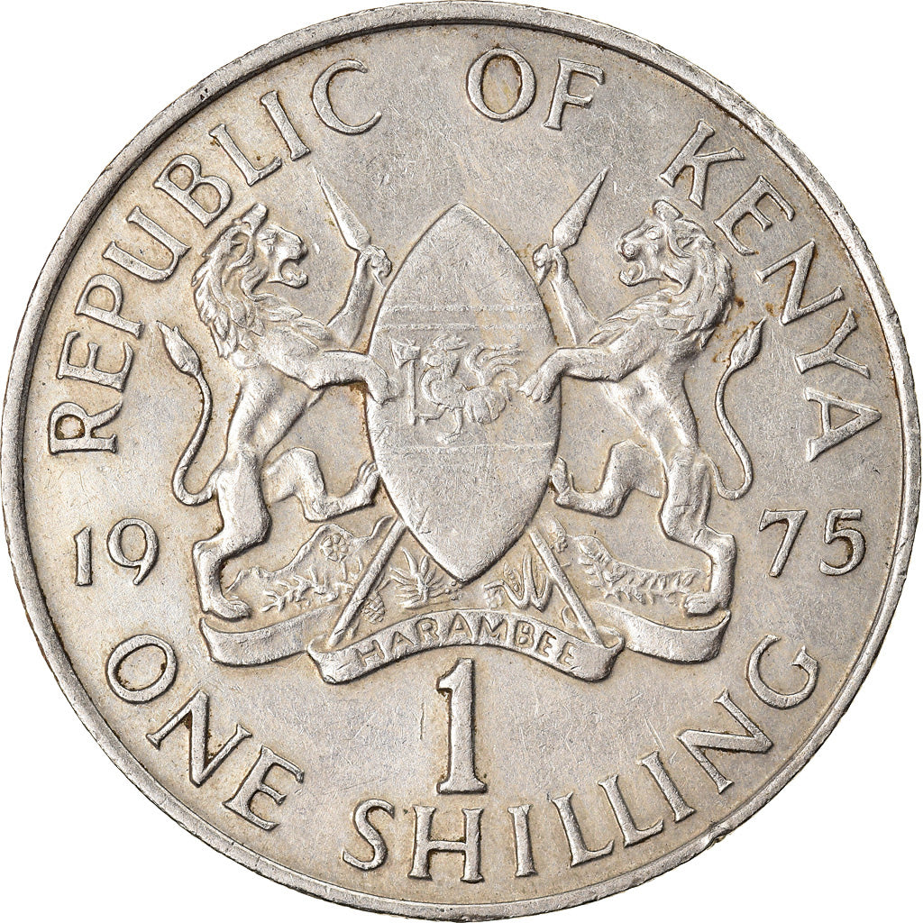 Coin, Kenya, Shilling, 1975, AU(50-53), Copper-nickel, KM:14