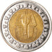 Moneta, Egitto, Pound, 2008, Cairo, BB+, Bi-metallico, KM:940a