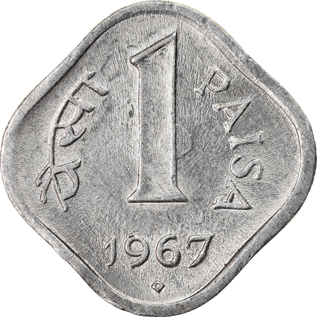 Moneta, INDIE-REPUBLIKA, Paisa, 1967, Bombay, MS(63), Aluminium, KM:10.1