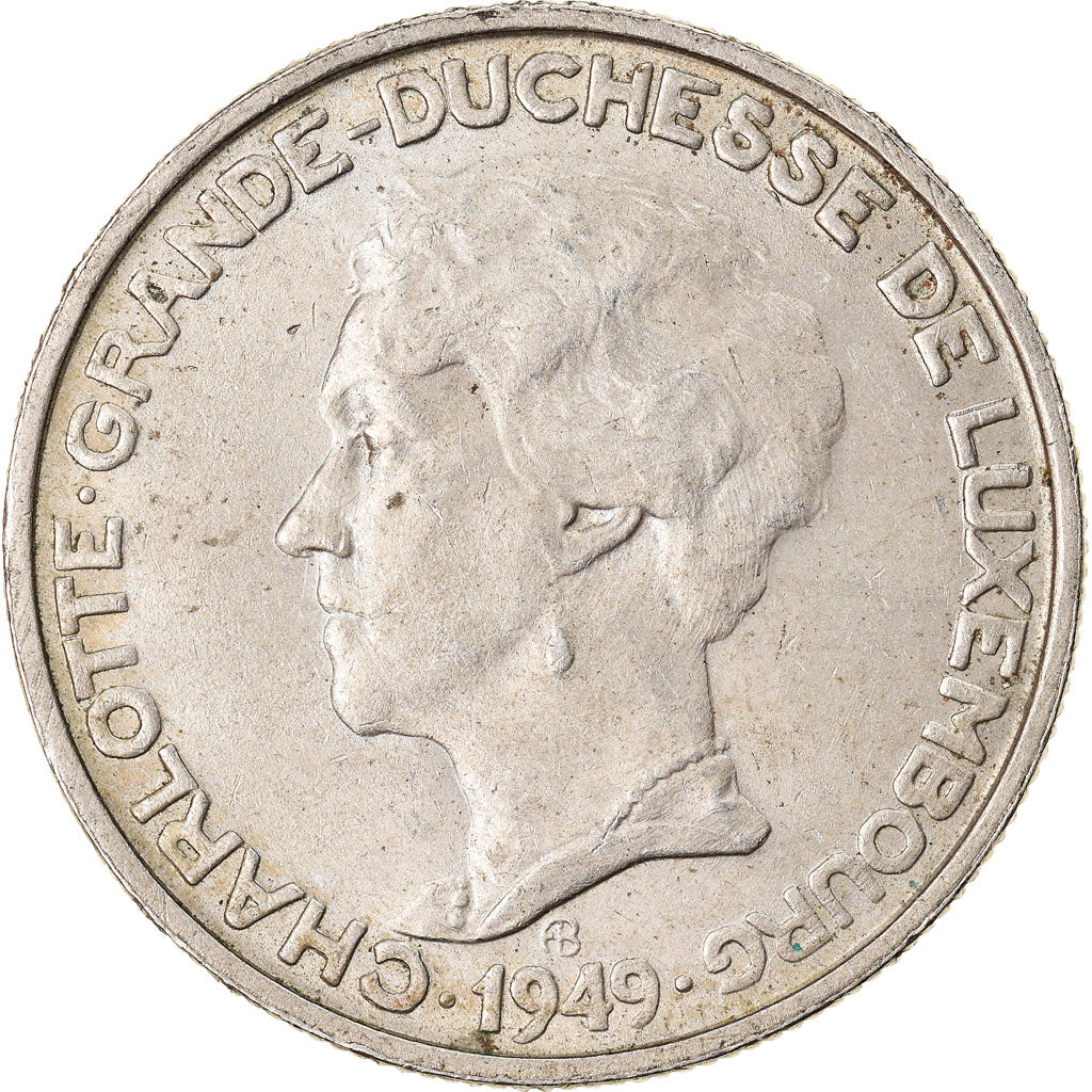 Monnaie, Luxembourg, Charlotte, 5 Francs, 1949, TTB+, Copper-nickel, KM:50